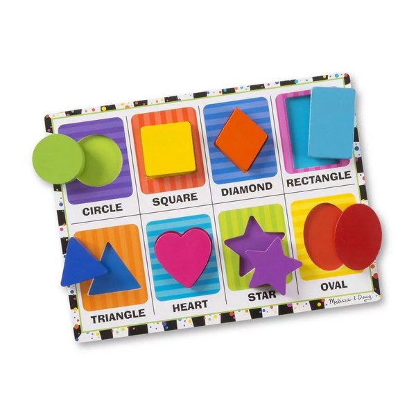 Продукт Melissa and Doug - Дървен пъзел с фигури  - 0 - BG Hlapeta